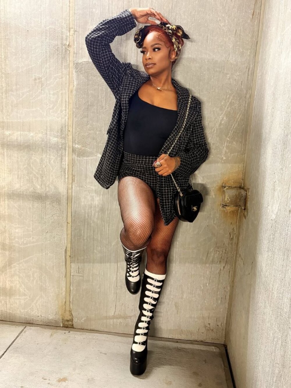 Black Tweed Blazer & Shorts Set Size S | Chic 2 Piece Suit Set